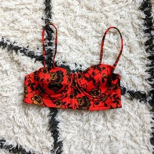 Urban outfitters long line bikini top medium